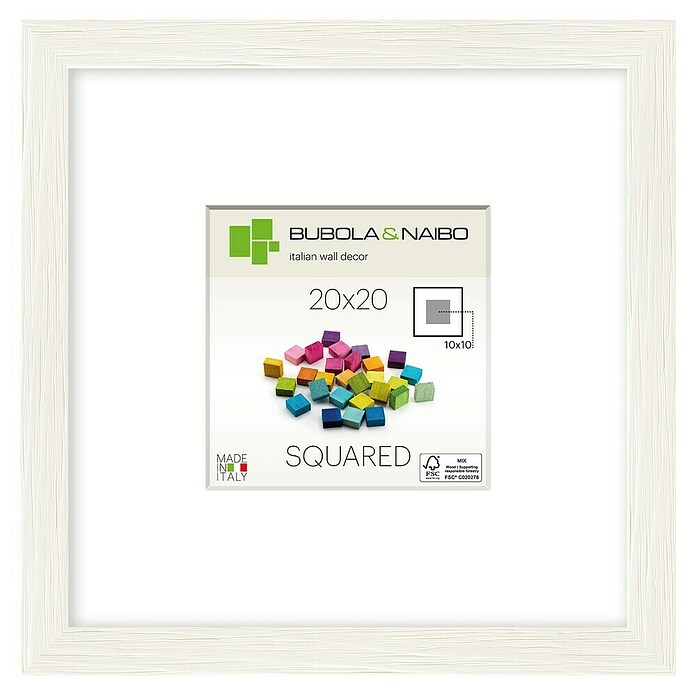 Bubola & Naibo Holzrahmen Tulipa 6340 (20 x 20 cm, Weiß) | BAUHAUS