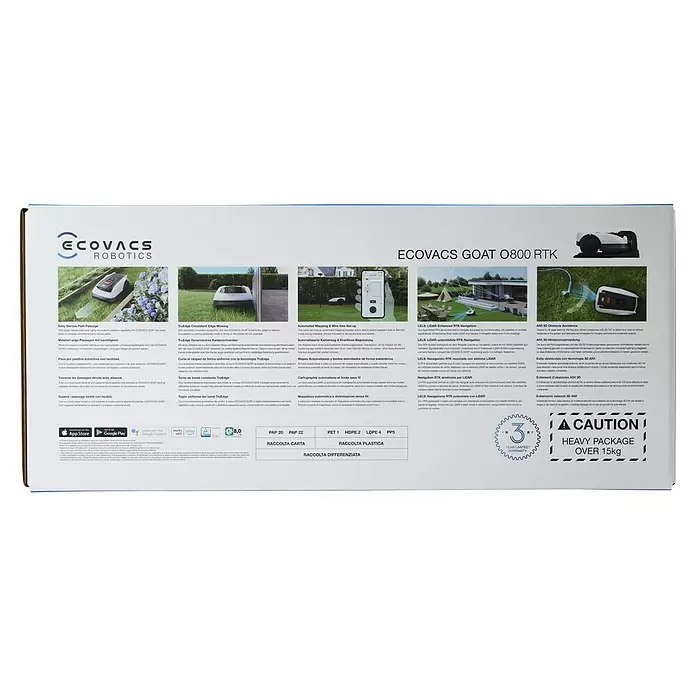 Ecovacs Mähroboter O800 RTK800 m², Schnittbreite: 22 cm, Satellitengestützte Navigation, RTK