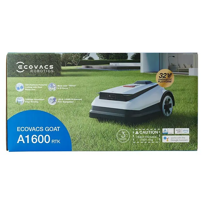 Ecovacs Mähroboter A1600 RTK1.600 m², Schnittbreite: 33 cm, Satellitengestützte Navigation, RTK