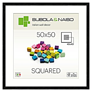 Bubola & Naibo Holzrahmen Tulipa 6340 (50 x 50 cm, Schwarz)