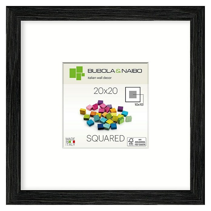 Bubola & Naibo Holzrahmen Tulipa 6340 (20 x 20 cm, Schwarz) | BAUHAUS