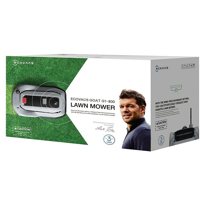 Ecovacs Mähroboter G1-800G (800 m², Schnittbreite: 22 cm, Kamera-gestützte Navigation, RTK) | BAUHAUS