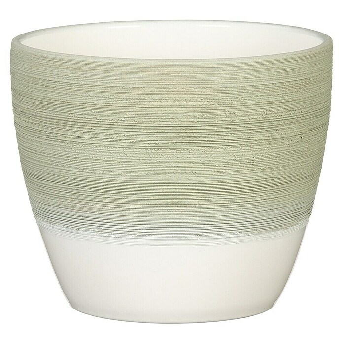 Scheurich Übertopf 950 (Matcha Cream, Ø x H: 16 x 14 cm) | BAUHAUS