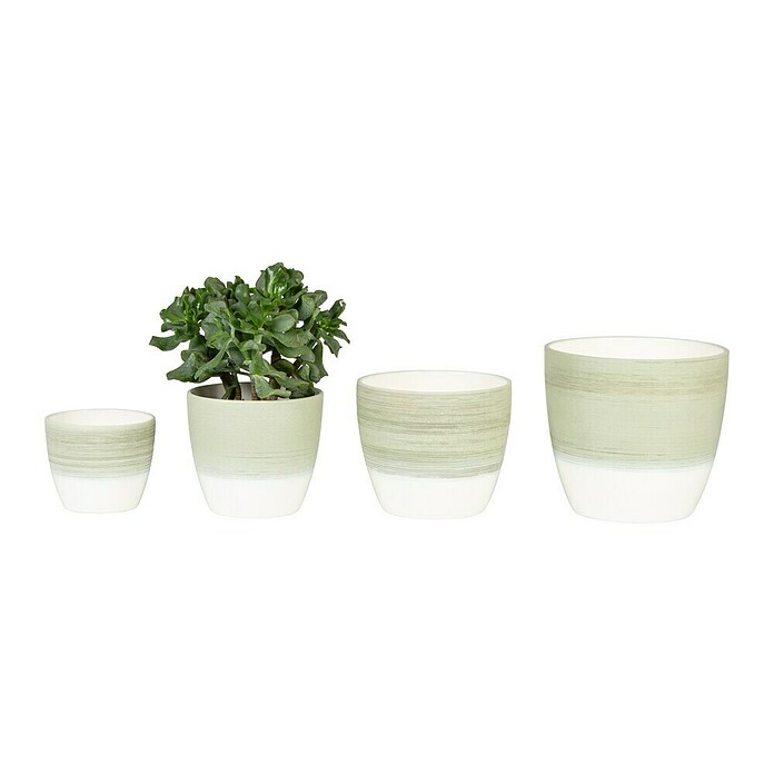 Scheurich Übertopf 950 (Matcha Cream, Ø x H: 16 x 14 cm) | BAUHAUS