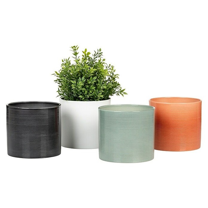 Scheurich Übertopf 828 (Glass Grey, Ø x H: 23 x 21 cm) | BAUHAUS