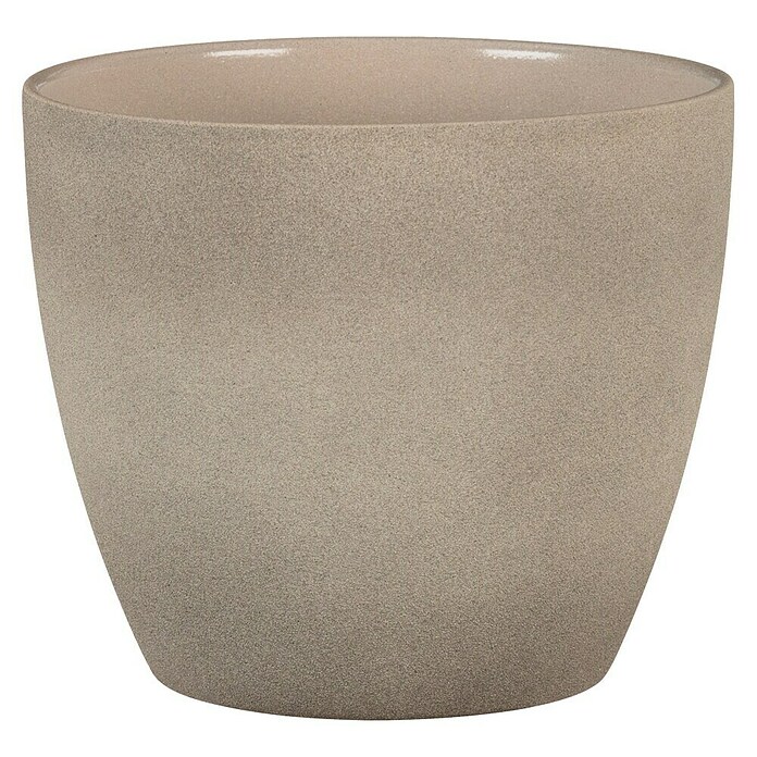 Scheurich Übertopf rund Stone (Taupe Stone) | BAUHAUS