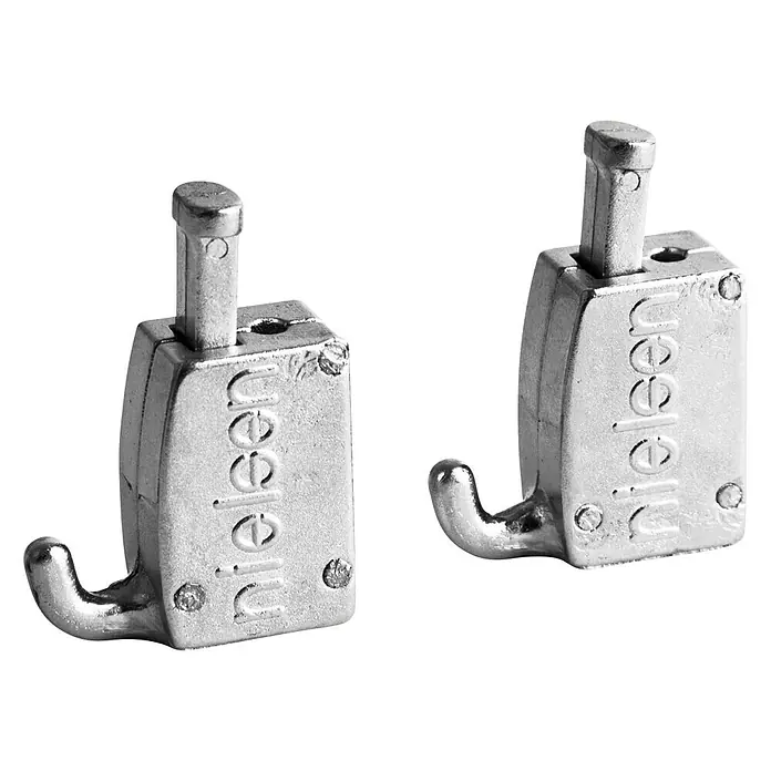 Nielsen Bilderhaken Power Hook - Belastbarkeit: 7 kg, Metall, Silber, 2 Stk. - Zwei silberfarbene Nielsen-Bilderhaken mit Stiftbefestigung, ideal zum Aufhängen von Rahmen und Bildern an Paneelen und Wänden.
