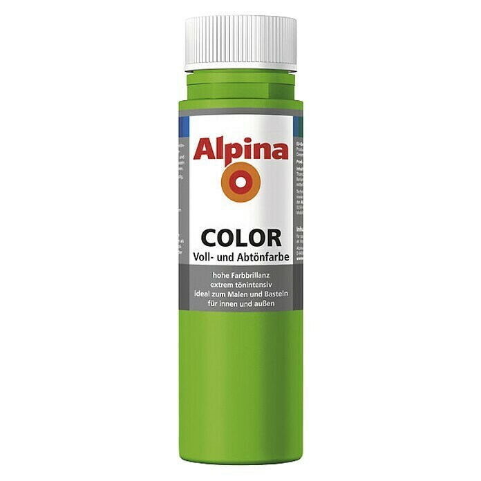 Alpina Vollton- & Abtönfarbe Color (Grass Green, 250 ml)