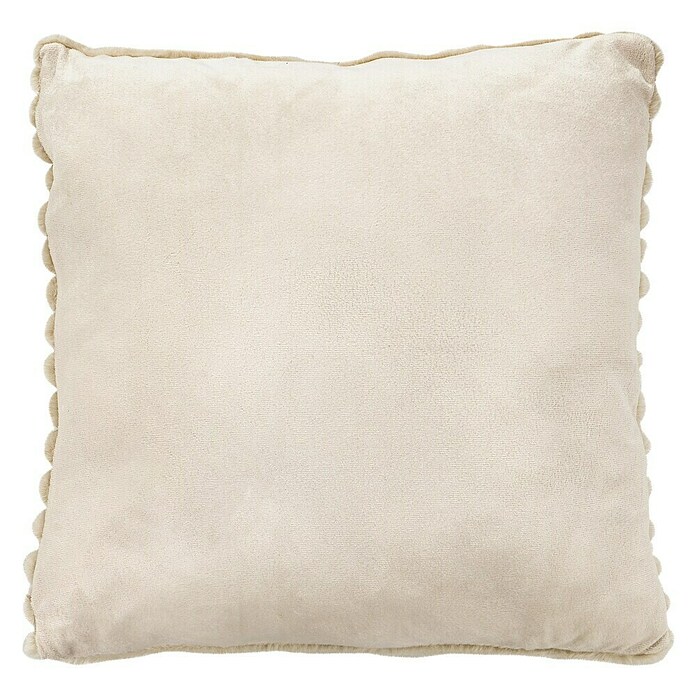 Kissen Plush (Beige, 45 x 45 cm, 100 % Polyester) | BAUHAUS