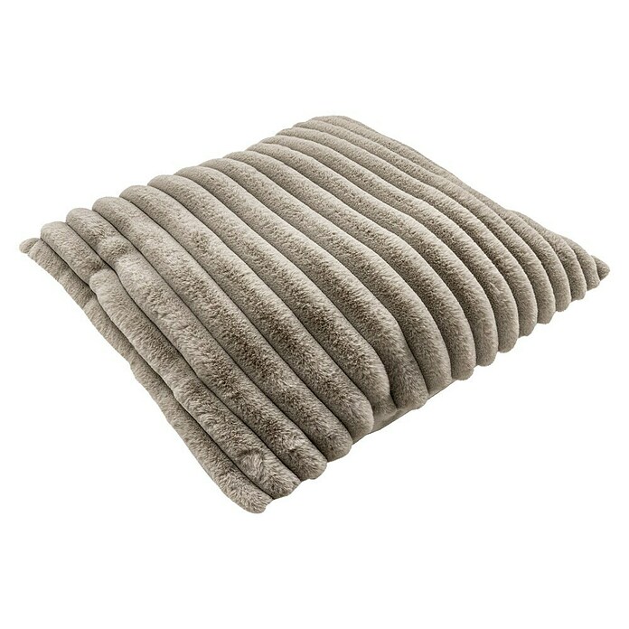 Kissen Plush (Taupe, 45 x 45 cm, 100 % Polyester) | BAUHAUS