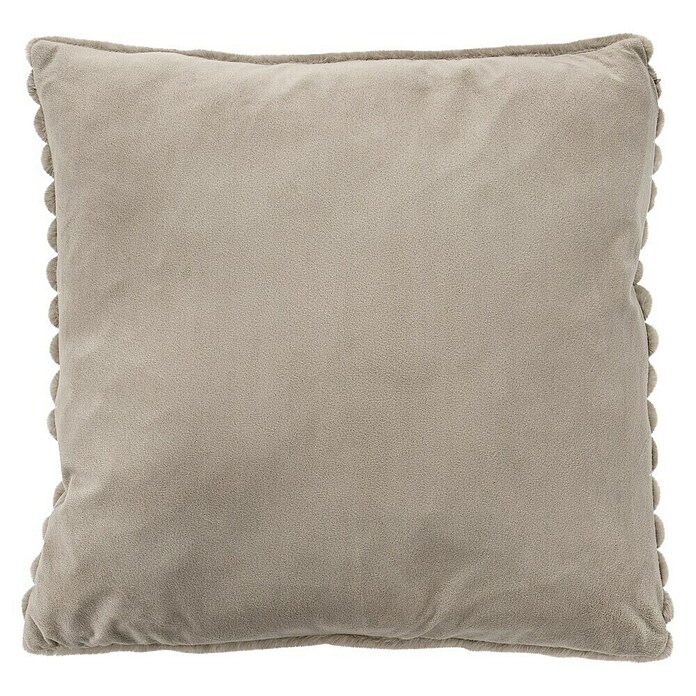 Kissen Plush (Taupe, 45 x 45 cm, 100 % Polyester) | BAUHAUS