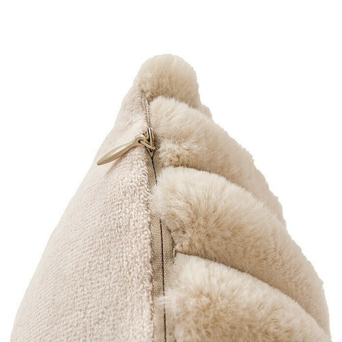 Kissen Plush (Beige, 45 x 45 cm, 100 % Polyester) | BAUHAUS