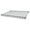 Sunfun Hülsenmarkise (Grau, Gestreift, Breite: 3,5 m, Ausfall: 2,5 m)