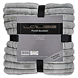 Decke Plush (Silber, 200 x 150 cm, 100 % Polyester)