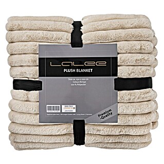 Decke Plush (Beige, 200 x 150 cm, 100 % Polyester)