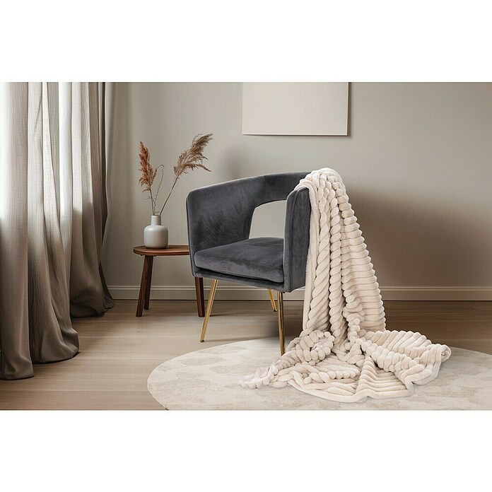 Manta Plush (Beige, 200 x 150 cm, 100% Poliéster) | BAUHAUS