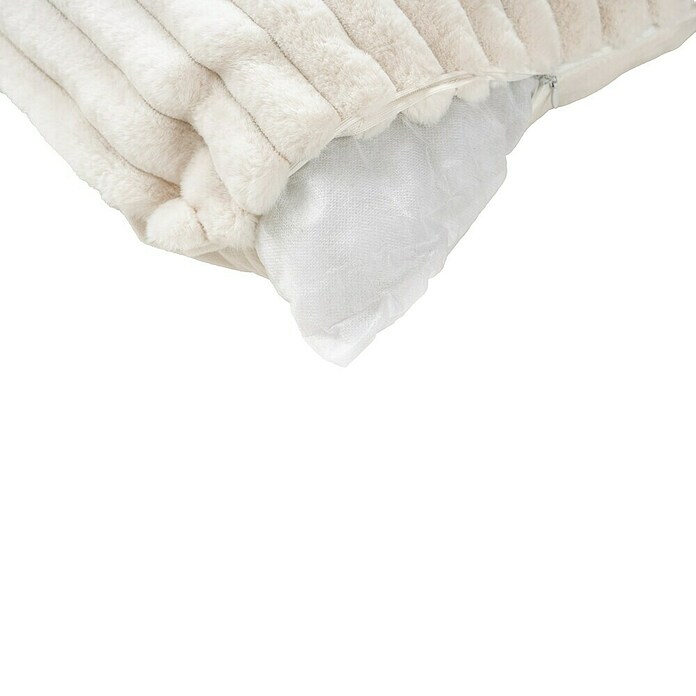 Kissen Plush (Ivory, 45 x 45 cm, 100 % Polyester) | BAUHAUS