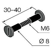 Walteco Verbindungsschraube (Ø x L: 6 x 40 mm) | BAUHAUS