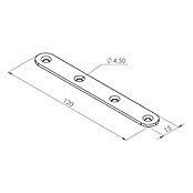 Walteco Flachverbinder (L x B: 120 x 15 mm, 1 Stk.) | BAUHAUS