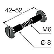 Walteco Verbindingsschroef (Ø x l: 6 x 52 mm) | BAUHAUS