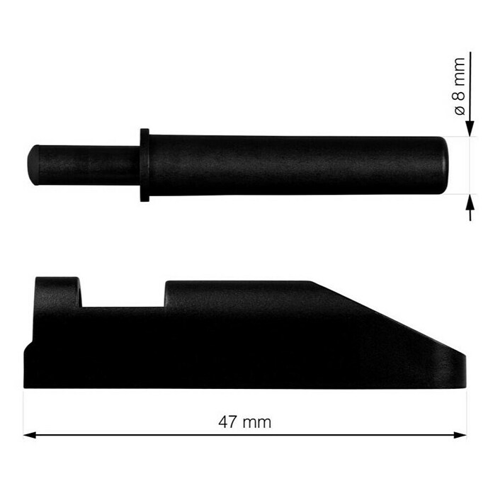 Walteco Möbeltürdämpfer (L x B x H: 59 x 10 x 13 mm) | BAUHAUS