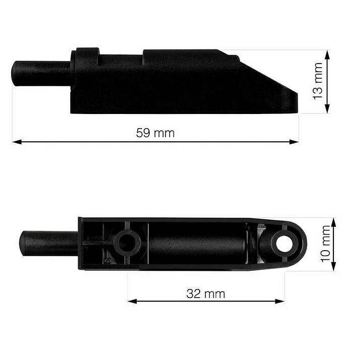 Walteco Möbeltürdämpfer (L x B x H: 59 x 10 x 13 mm) | BAUHAUS