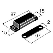 Walteco Magnetverschluss (Haftkraft: 13,5 kg) | BAUHAUS