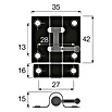 Walteco Schieberiegel (L x B: 60 x 32 mm) | BAUHAUS