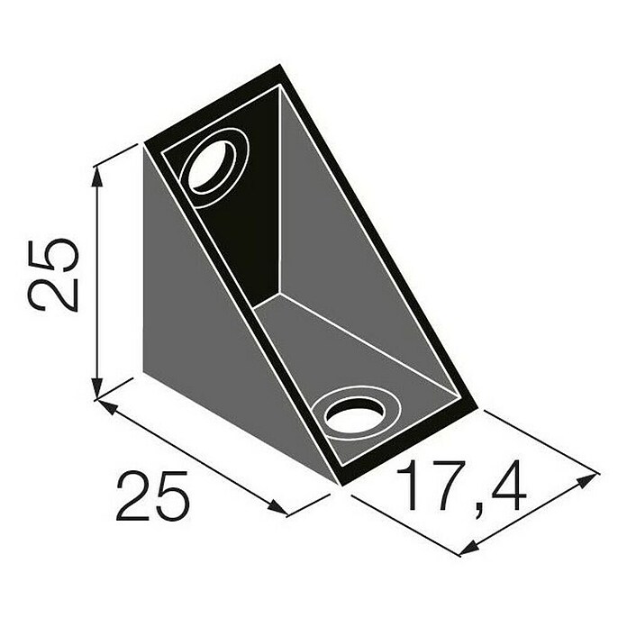 Walteco Spojni kutnik  (D x V: 25 x 25 mm) | BAUHAUS