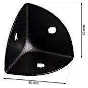 Walteco Metalna zaštita za kut  (Boja: Crna, D x Š x V: 40 x 40 x 40 mm) | BAUHAUS