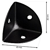 Walteco Metalna zaštita za kut  (Crna, 1 Kom., D x Š x V: 25 x 25 x 25 mm) | BAUHAUS