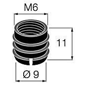 Walteco Navojna čahura  (Duljina: 11 mm, Navoj: M 6) | BAUHAUS