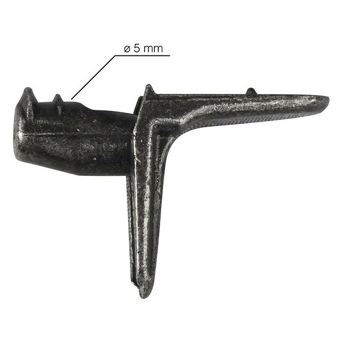 Walteco Nosač police kutni  (Crna, Duljina: 21 mm, Promjer: 5 mm, 20 Kom.) | BAUHAUS