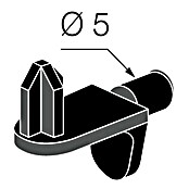 Walteco Nosač police  (Š x V: 9 x 17 mm, Crna) | BAUHAUS