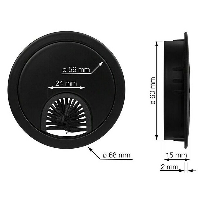 Walteco Kabeldoorvoer (Diameter: 60 mm) | BAUHAUS