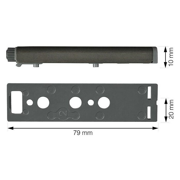 Walteco Möbeltürdämpfer (L x B x H: 79 x 20 x 10 mm) | BAUHAUS
