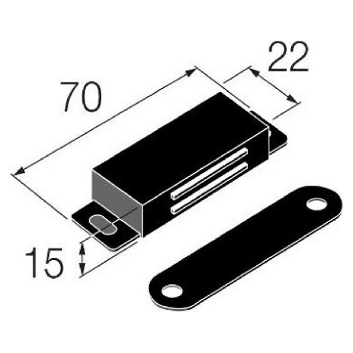 Walteco Magnetverschluss (Haftkraft: 15 kg) | BAUHAUS