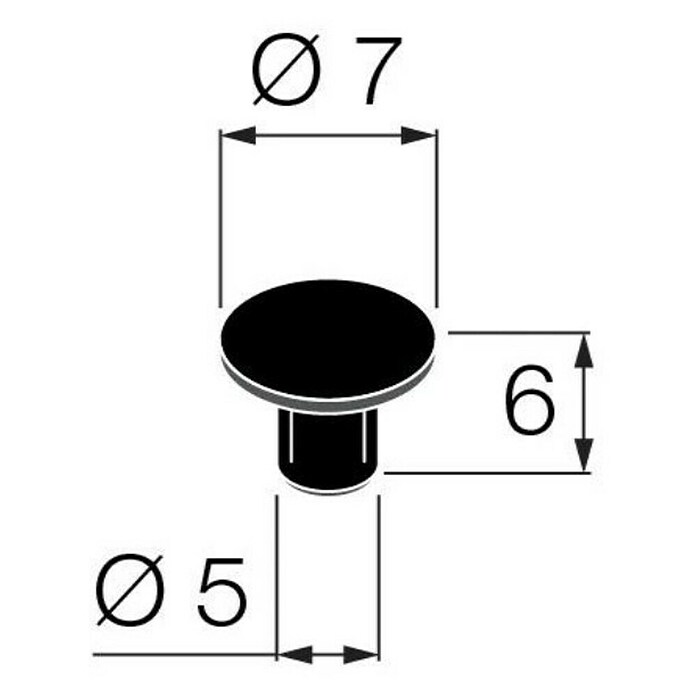 Walteco Abdeckkappe (20 Stk., Durchmesser: 5 mm) | BAUHAUS