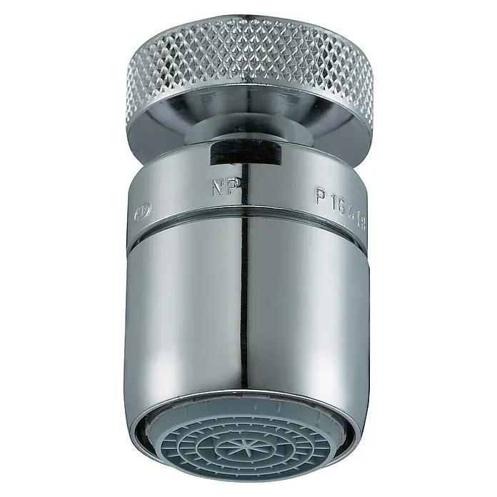 Neoperl Cascade SLC Strahlregler - M22/M24, Kugelgelenk, Durchflussmenge: 5 l/min - Ein glänzender Wasserhahn-Luftsprudler, der für eine gleichmäßige Wasserverteilung und Wassereinsparung sorgt.