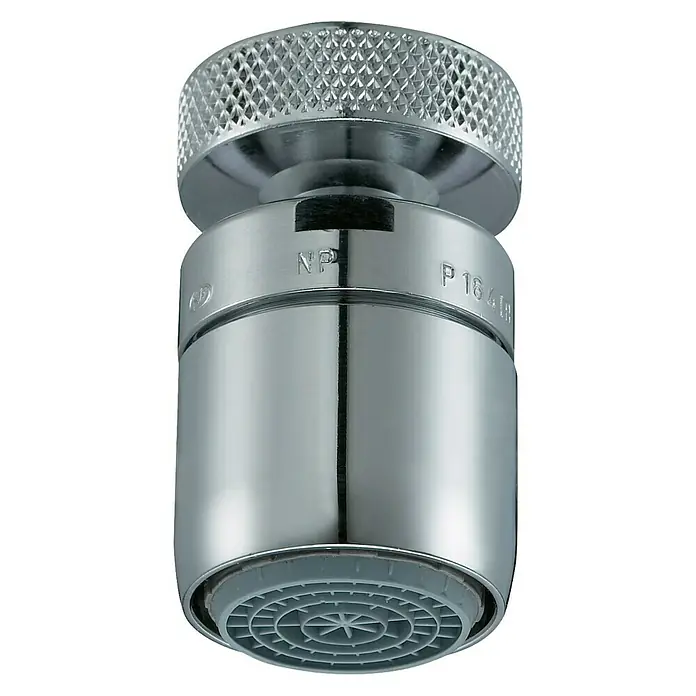 Neoperl Cascade SLC Strahlregler - M22/M24, Kugelgelenk, Durchflussmenge: 5 l/min - Ein glänzender Wasserhahn-Luftsprudler, der für eine gleichmäßige Wasserverteilung und Wassereinsparung sorgt.