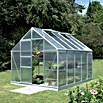 Vitavia Gewächshaus (3,21 x 2,57 x 2,3 m, Farbe: Aluminium, Polycarbonat, 4 mm)