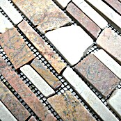 Mozaik pločica Mix MOS BRICK 225  (30,5 x 30,5 cm, Crveno-bijele boje, Mat) | BAUHAUS
