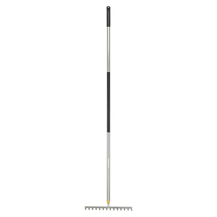 Fiskars Ergonomic Rechen - Aufhängeloch im Griff, Material Gerätekopf: Borstahl - Fiskars Rechen mit Teleskopstiel, ideal für die Gartenarbeit. Der Rechen ist verstellbar und somit flexibel einsetzbar.