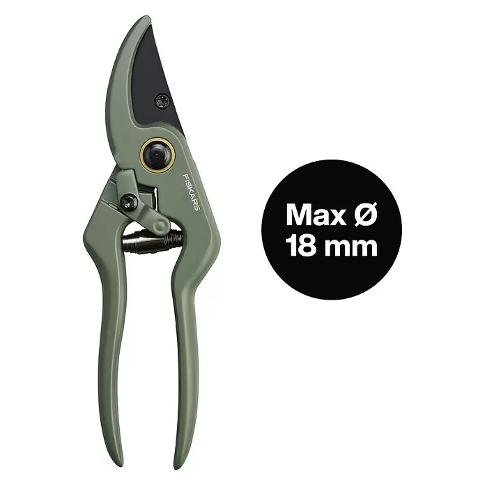 Fiskars SchereElegante, freistehende Werkzeughalterung zur praktischen Aufbewahrung, Max. Aststärke: 18 mm Info