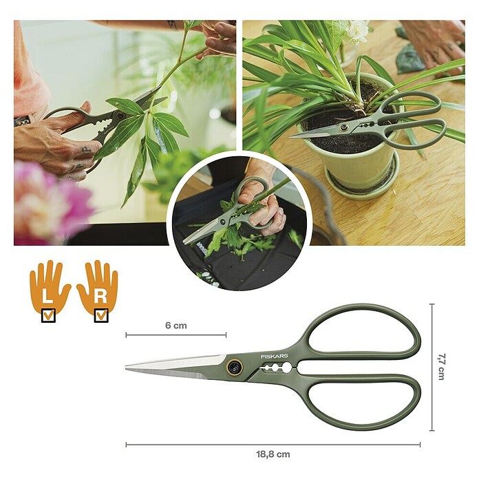 Fiskars Schere (Elegante, freistehende Werkzeughalterung zur praktischen Aufbewahrung, Material Klinge: Stahl, Präzisionsgeschliffen) | BAUHAUS