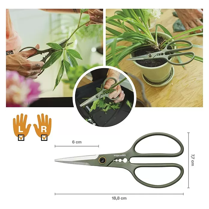 Fiskars SchereElegante, freistehende Werkzeughalterung zur praktischen Aufbewahrung, Material Klinge: Stahl, Präzisionsgeschliffen Info