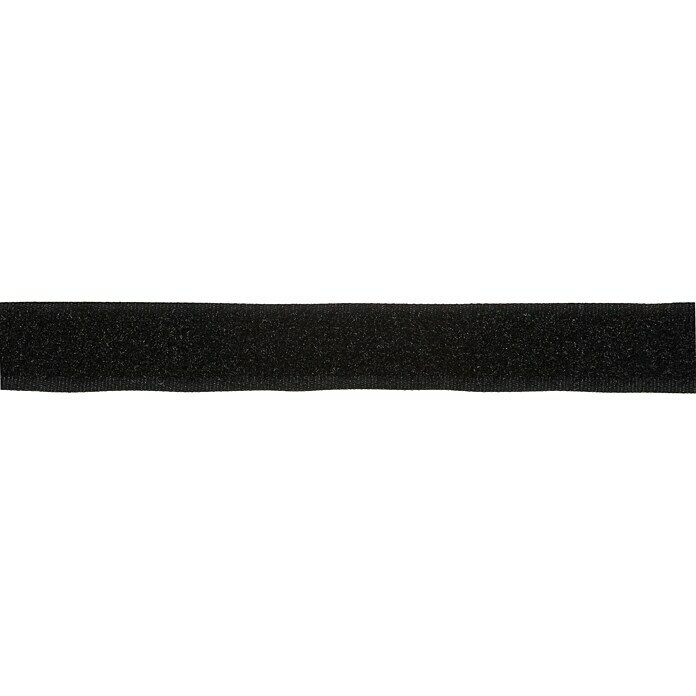 Stabilit Flauschband Meterware (Breite: 20 mm, Schwarz, Zum Einnähen)
