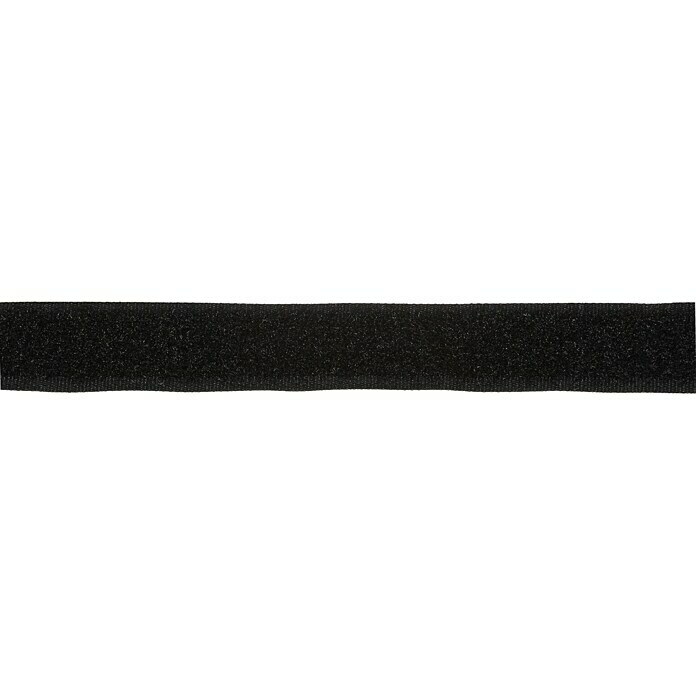 Stabilit Flauschband MeterwareBreite: 20 mm, Schwarz, Zum Einnähen Front View