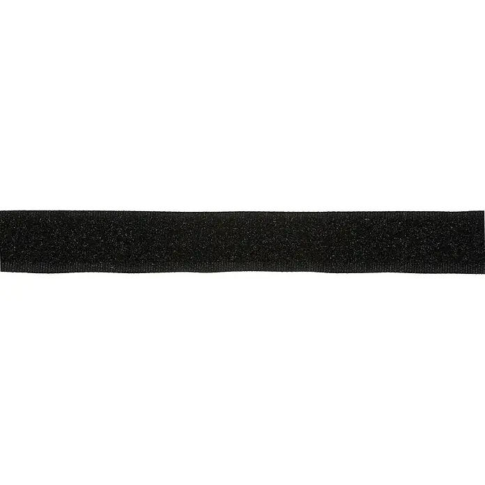 Stabilit Flauschband MeterwareBreite: 20 mm, Schwarz, Zum Einnähen