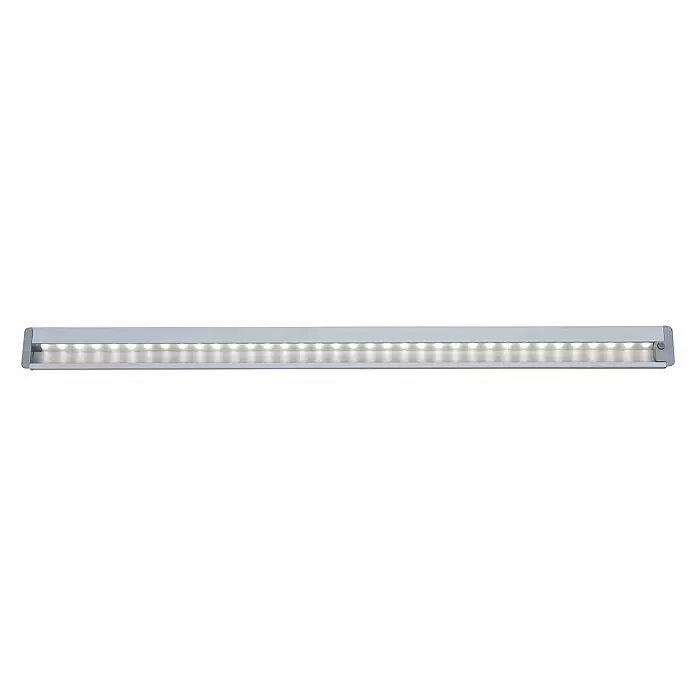 Paul Neuhaus LED-Unterbauleuchte - 6 W, Länge: 59,5 cm, Warmweiß - Silberne LED-Lichtleiste, beleuchtet.